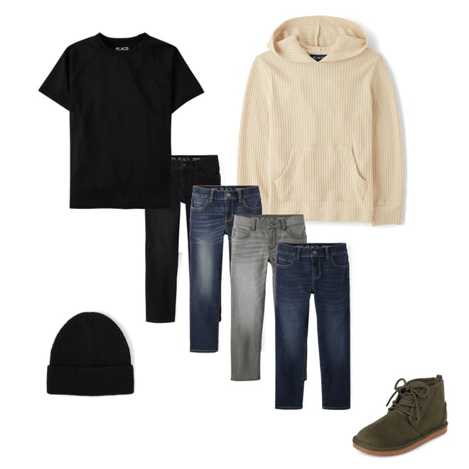 6th bundle featuring 4 items which compliment Boys Straight Jeans 4-Pack