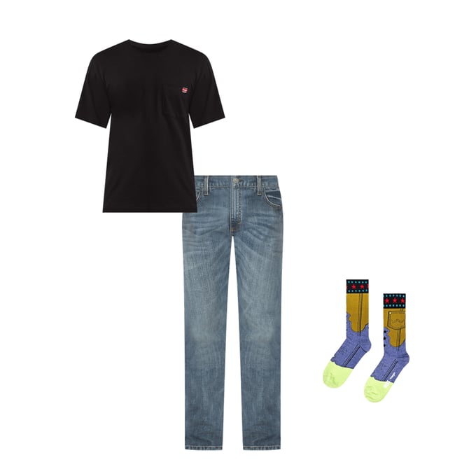 Men's Workwear Pocket T-Shirt in Black