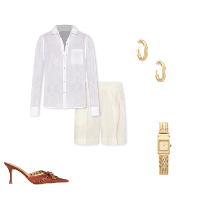 1st bundle featuring 4 items which compliment Ellis Gauze Button Down