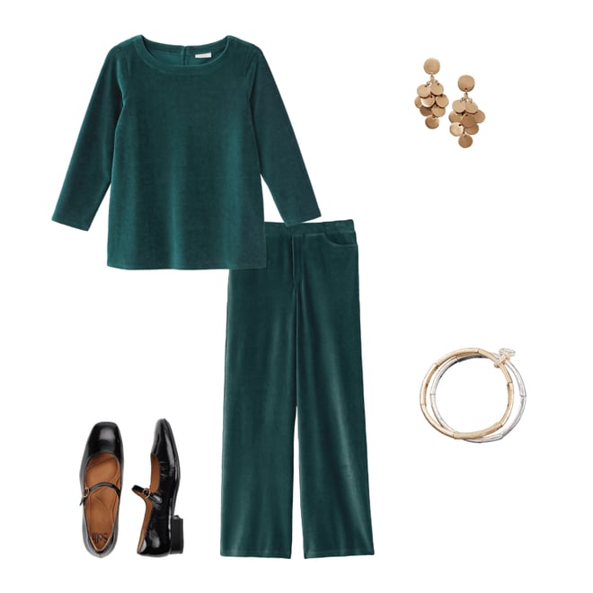 PJ CORDED-VELOUR BUTTONED-BACK TOP | JJill PJ CORDED-VELOUR BUTTONED-BACK TOP | JJill