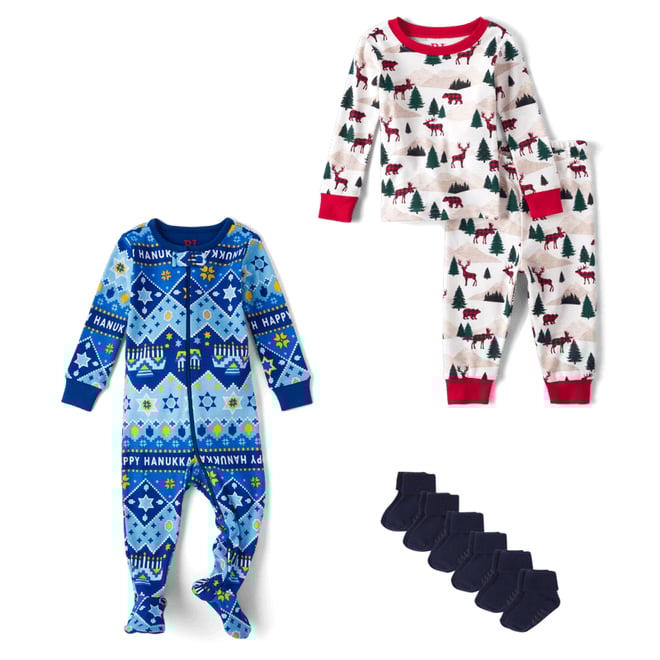 2nd bundle featuring 2 items which compliment Baby And Toddler Matching Family Mountain Snug Fit Cotton Pajamas