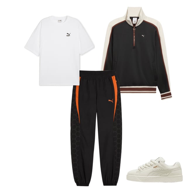 Puma jersey pants online