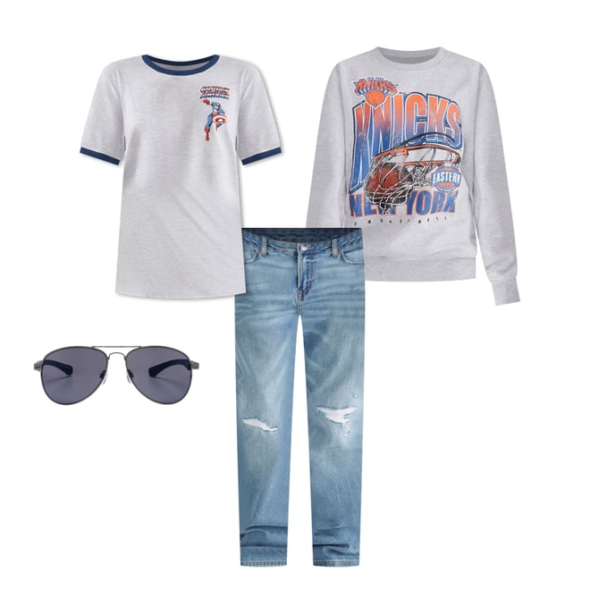 New York Knicks Net Crew Sweatshirt