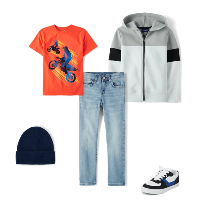 2nd bundle featuring 4 items which compliment Boys Straight Jeans