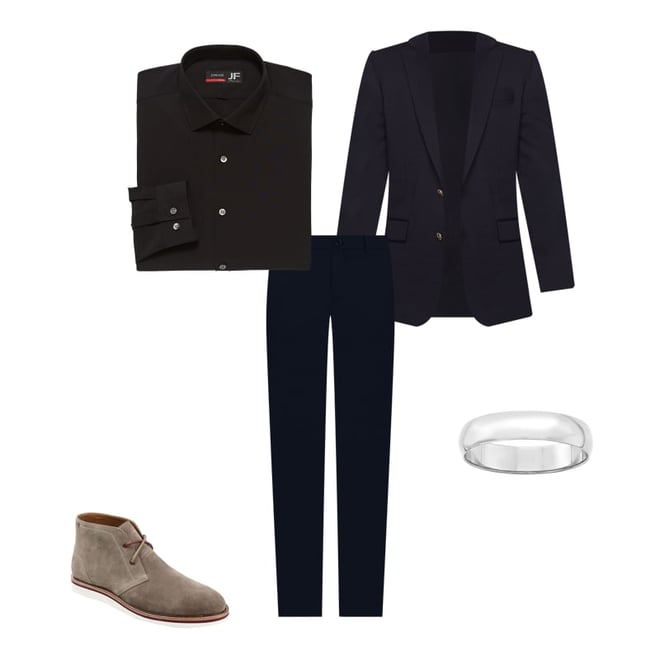Stafford Hopsack Mens Classic Fit Blazer JCPenney