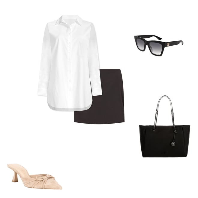 【Michael Kors】ジョージア トップジップ トートバッグ Amazon.com: Michael Kors Georgia Large Top Zip Tote, Black