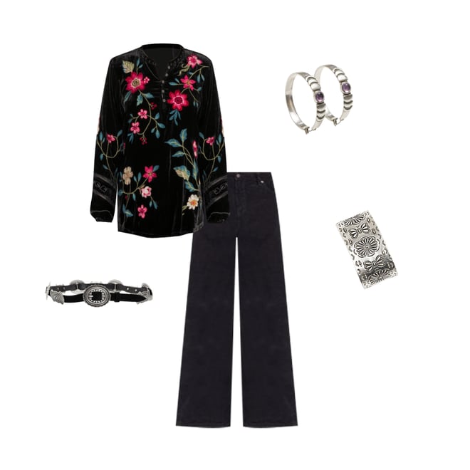 Buy VELVET ESTATE BLOUSE | Johnny Was