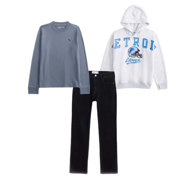 detroit lions graphic popover hoodie