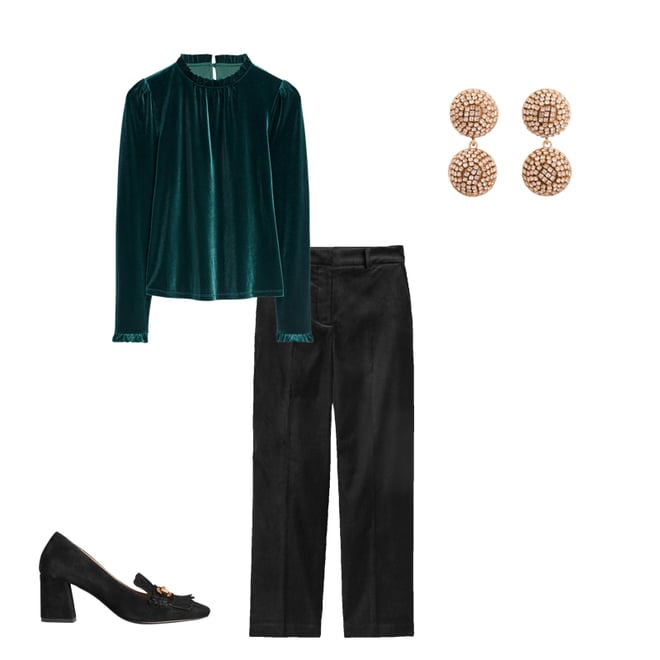 Kew Velvet Pants-Black | Boden USA