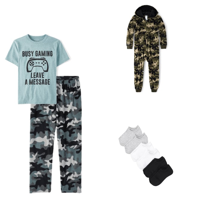 Boys Camo Fleece One Piece Pajamas BROWN The Children s Place CA