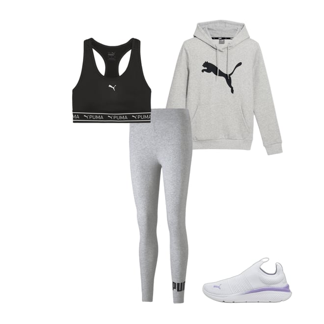 Gray puma leggings online