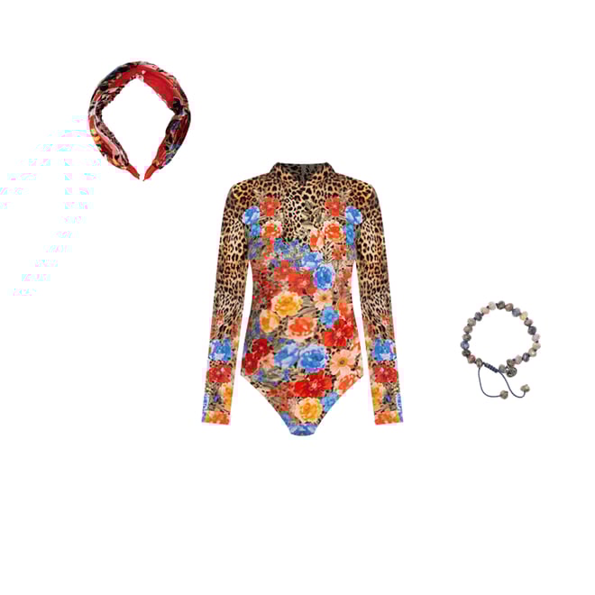 Buy CHEETAH CROSS OVER NECK SURF ONE PIECE | Johnny Was Buy CHEETAH CROSS OVER NECK SURF ONE PIECE | Johnny Was