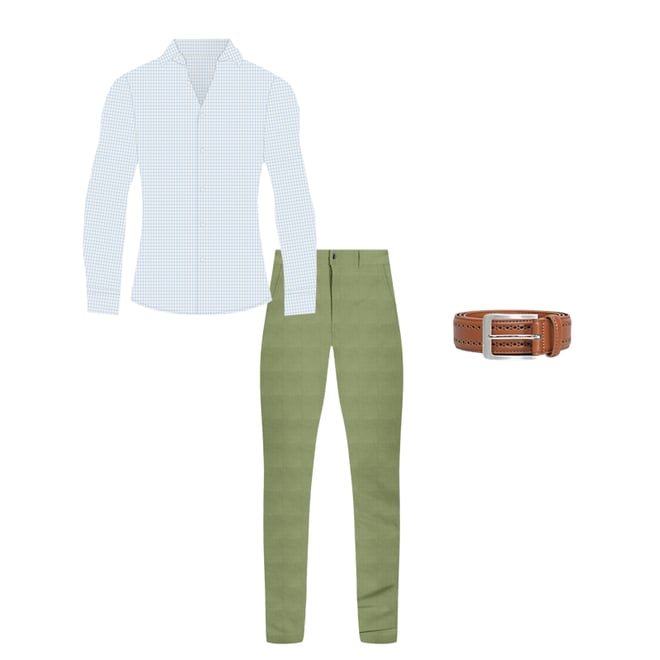 Athletic Fit Stretch Suit Pants - Heathered Forest Green