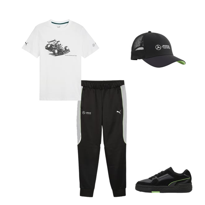 Mercedes AMG Petronas F1 CA Pro Crush Men s Sneakers PUMA
