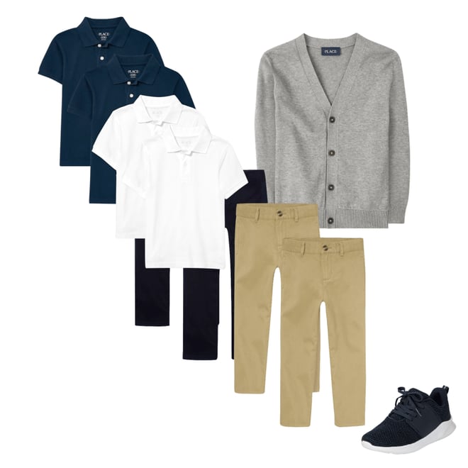 7th bundle featuring 3 items which compliment Boys V Neck Cardigan