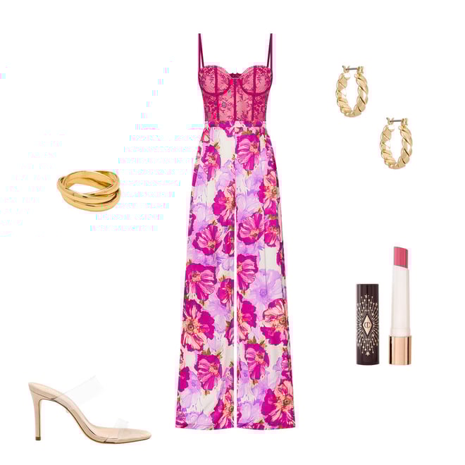 Katie May Tink Jumpsuit in Magenta Poppy | REVOLVE
