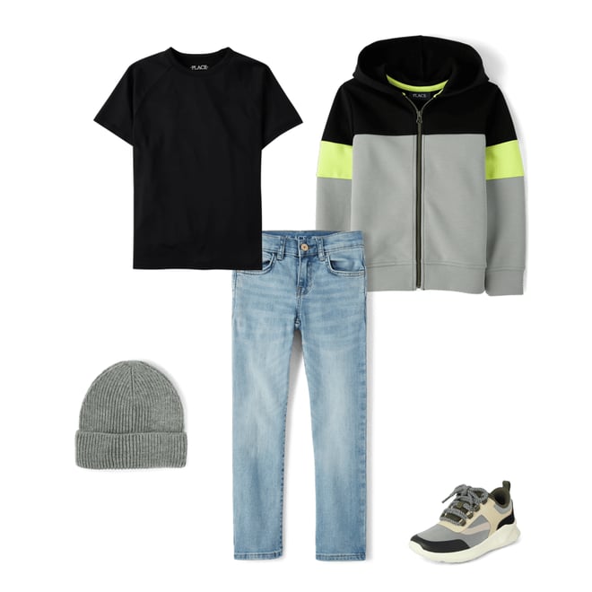 8th bundle featuring 4 items which compliment Boys Straight Jeans