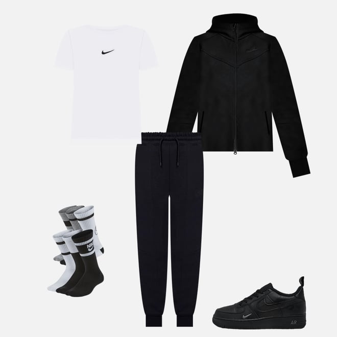 Cheapest black nike tech sweatsuit