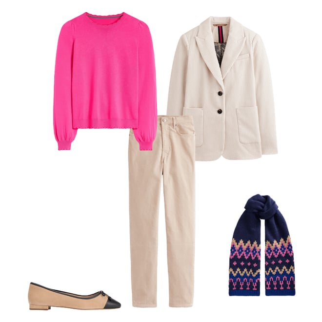 3rd bundle featuring 4 items which compliment Chunky Fair Isle Scarf, Navy