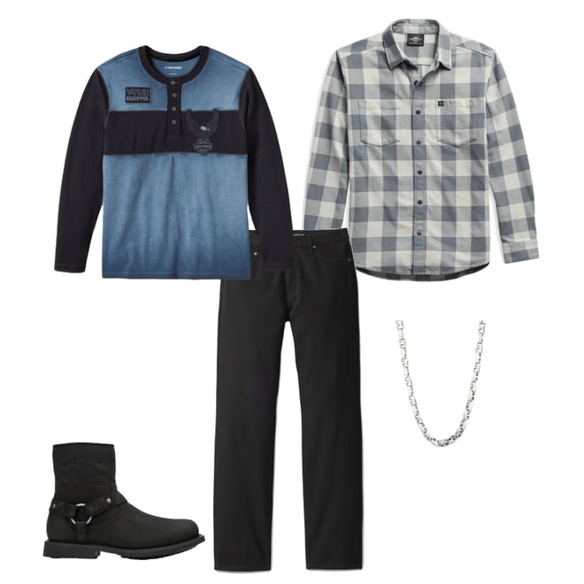 Men's #1 Logo Plaid Shirt | Harley-Davidson USA