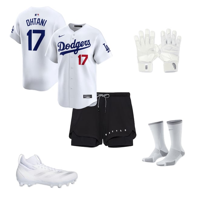 Nike Men's Los Angeles Dodgers Shohei Ohtani #17 White Nike Men's Los Angeles Dodgers Shohei Ohtani #17 White