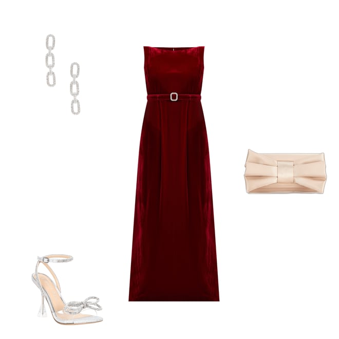 Trina Turk Vedda Velvet Boat Neck Sleeveless Belted Column Dress Dillard s