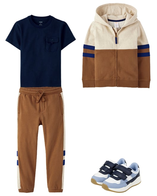 4th bundle featuring 3 items which compliment Boys Pocket Top