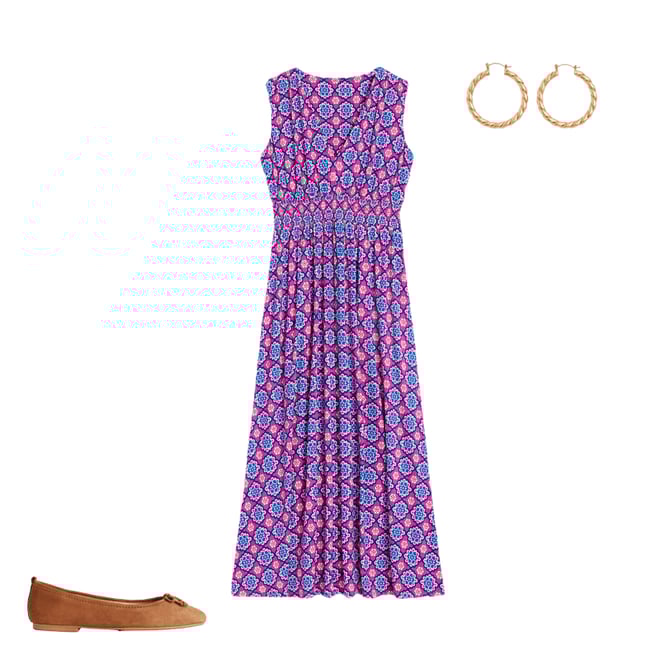 5th bundle featuring 2 items which compliment Paloma Jersey Maxi Dress-Cosmos Pink, Bloom Geo