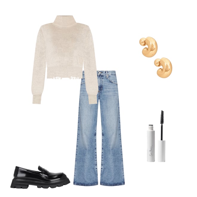 5th bundle featuring 4 items which compliment Clara Low Rise Baggy Flare