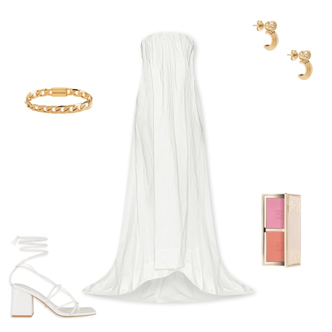 2nd bundle featuring 4 items which compliment Crinkle Pleated Gown