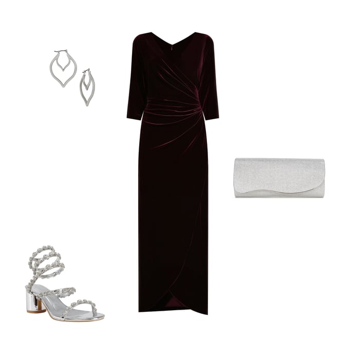 Alex evenings velvet dress sale