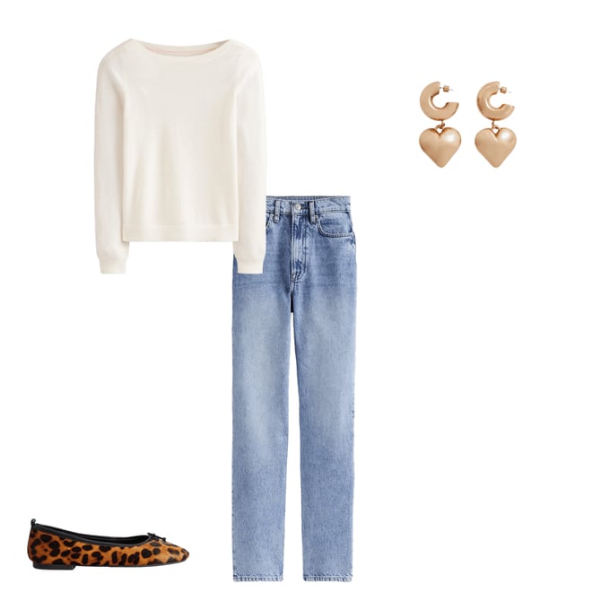 1st bundle featuring 3 items which compliment High Rise Straight Leg Jeans-Light Wash