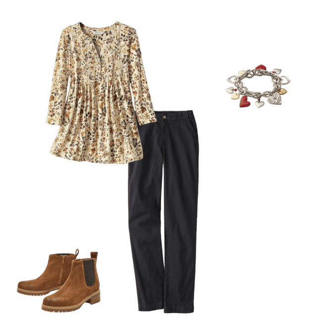 Lana Pintuck Henley Tunic - Coldwater Creek