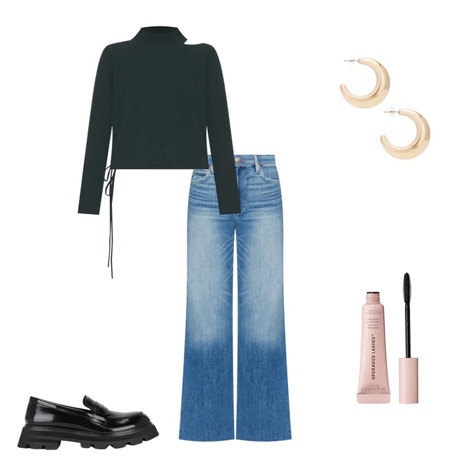1st bundle featuring 4 items which compliment Open Shoulder Sweater