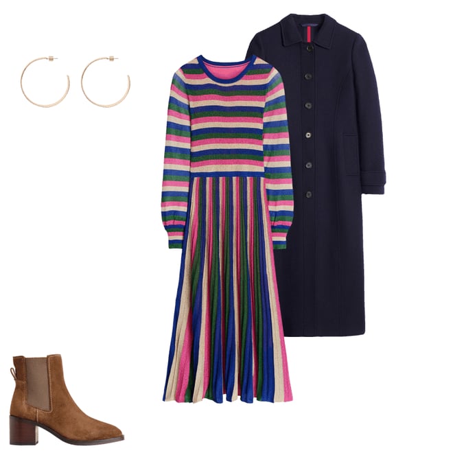 2nd bundle featuring 3 items which compliment Durham Midi Coat-Navy
