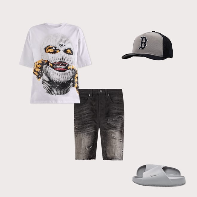BKYS  Reversed Face Crop Short Sleeve Tee