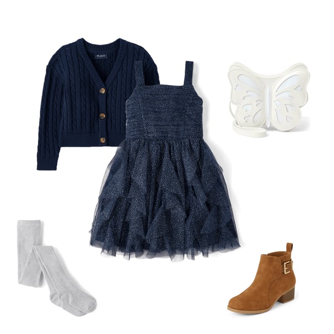2nd bundle featuring 4 items which compliment Girls Cable Knit Cardigan