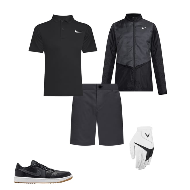 Nike Air Jordan 1 Low G Golf Shoes Black/Gum Medium Brown