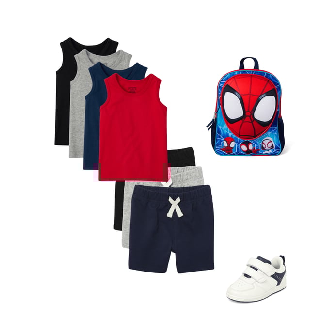 9th bundle featuring 3 items which compliment Toddler Boys Tank Top 4-Pack