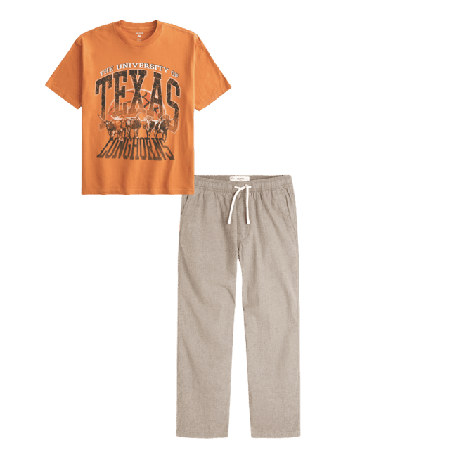 Boxy University of Texas Longhorns Graphic Tee