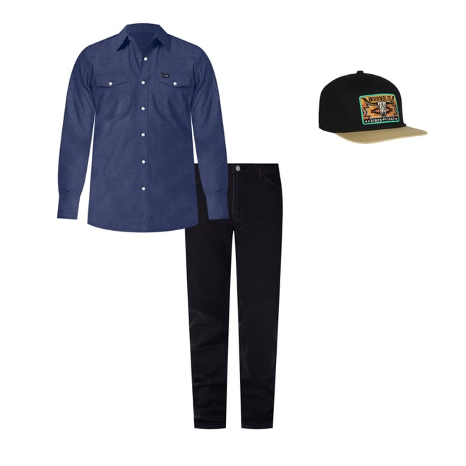 Wrangler® Cowboy Cut® Original Fit Jean in Shadow Black