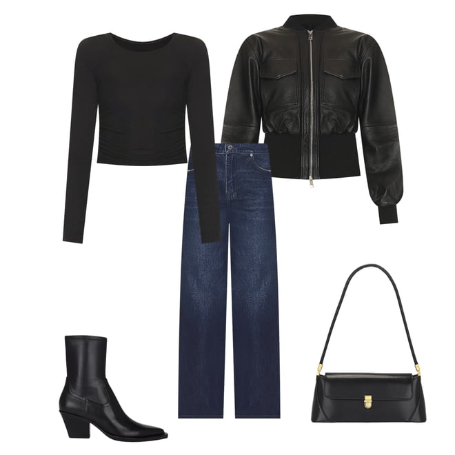 1st bundle featuring 4 items which compliment The Cropped Leather Bomber