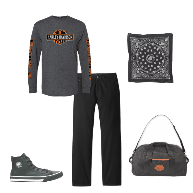 Trademark Bar & Shield Long Sleeve Tee | Harley-Davidson USA