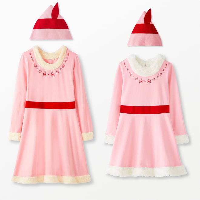 strapless open back dress Buddy The Elf Pink Long Sleeve Dress & Shorts Set
