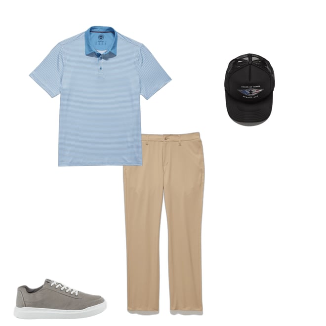 1st bundle featuring 3 items which compliment Range Performance Pant - Nashville Straight Fit - Khaki