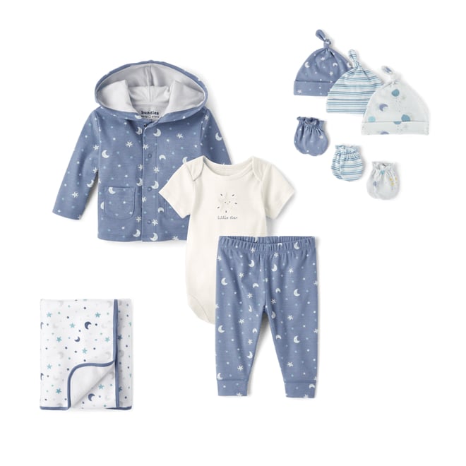 1st bundle featuring 2 items which compliment Baby Boys Moon Cozy Blanket