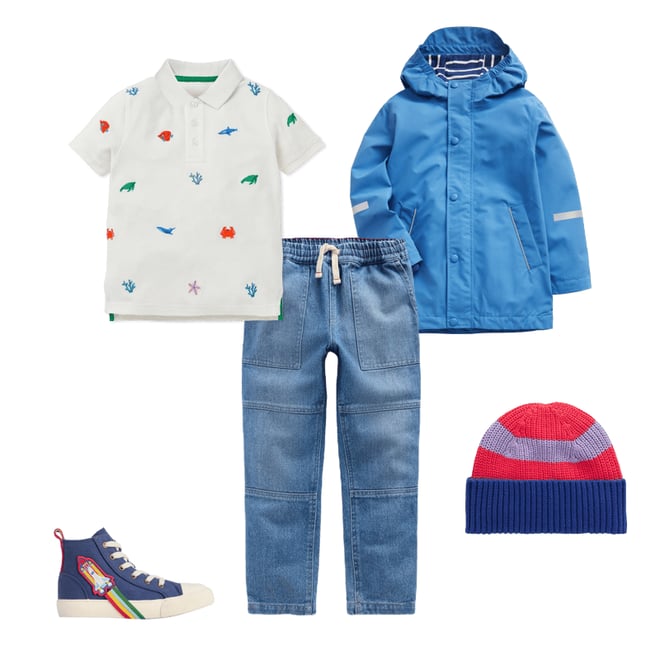 4th bundle featuring 4 items which compliment Piqué Polo Shirt-White