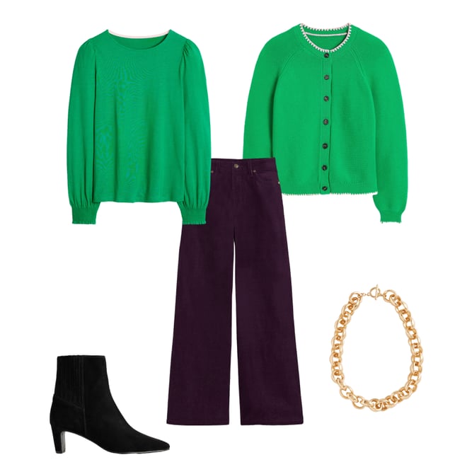 4th bundle featuring 4 items which compliment Back Panel Heeled Ankle Boot