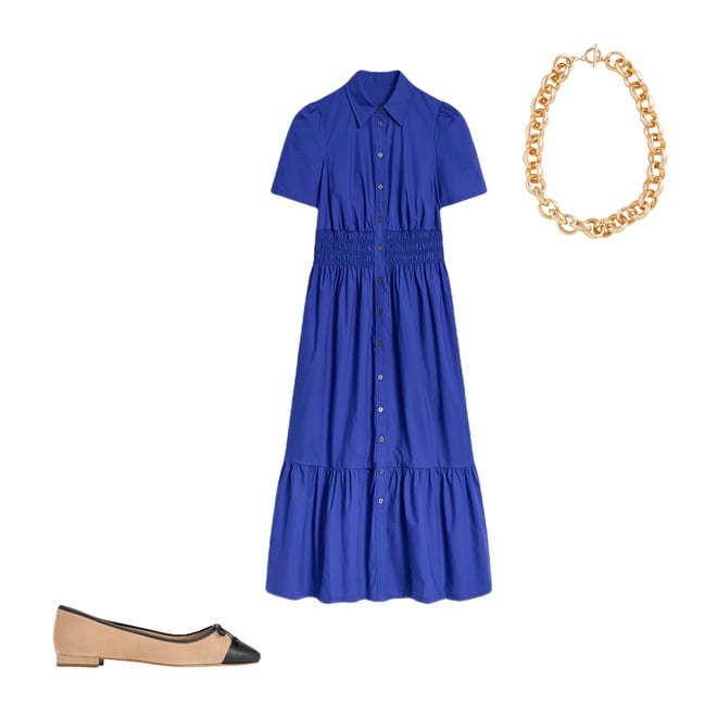 3rd bundle featuring 2 items which compliment Jane Smocked Shirt Dress-Bright Blue