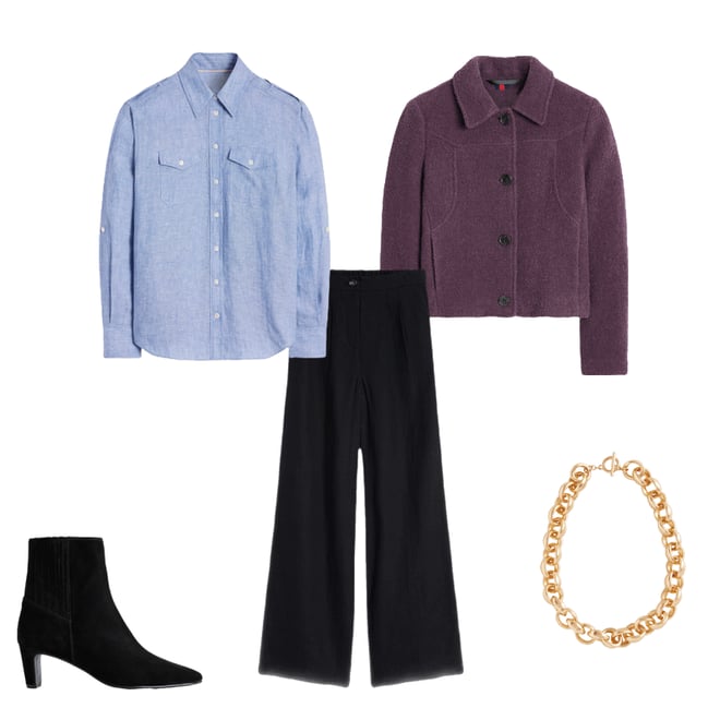 3rd bundle featuring 4 items which compliment Back Panel Heeled Ankle Boot